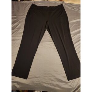 CJ Banks Casual‎ Cargo Drawstring Pants Size 2X Black Stretch